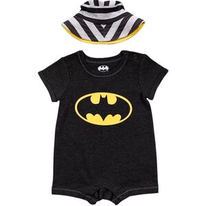 DC Comics Justice League Batman Romper & Hat Set